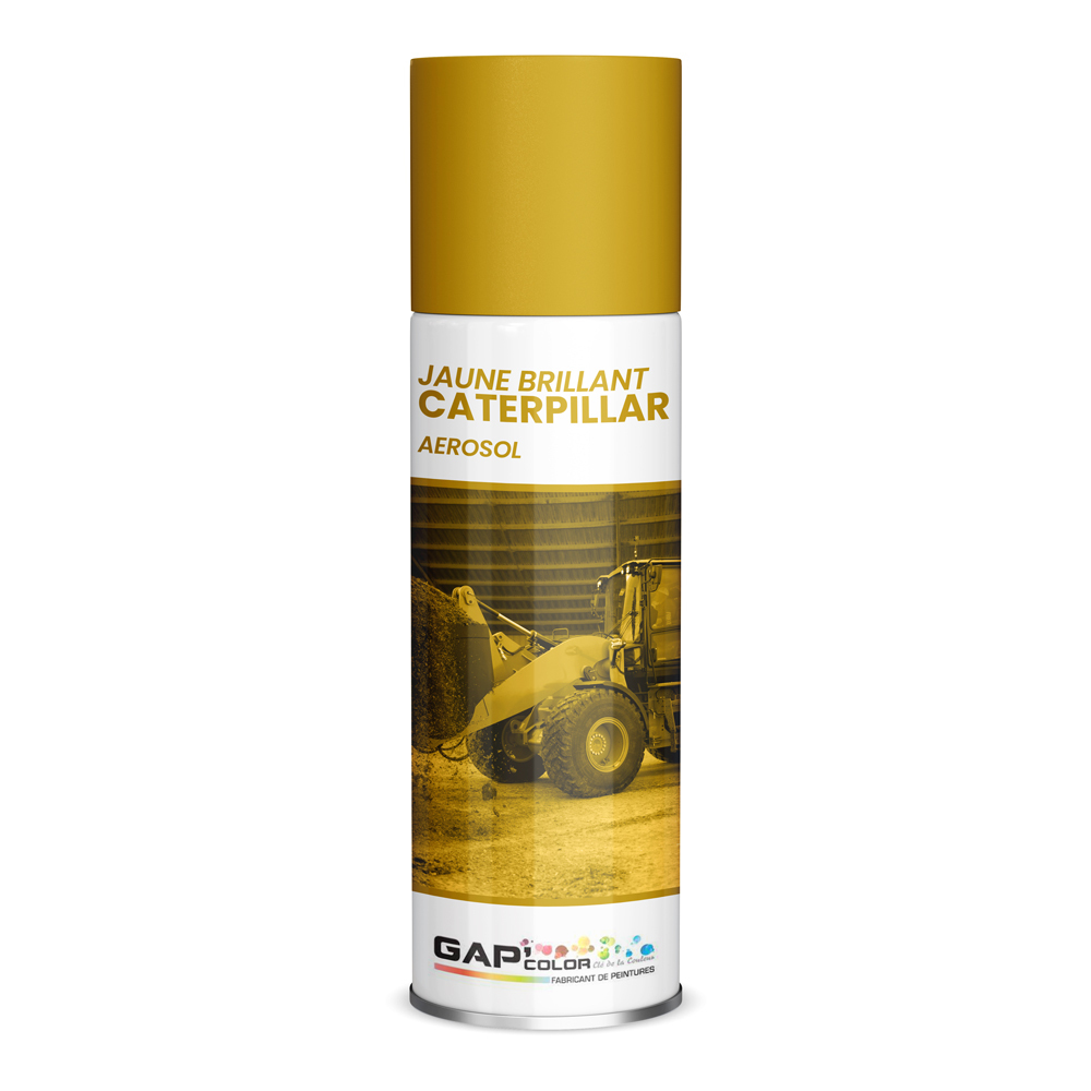 AEROSOL JAUNE CATERPILLAR 400ML