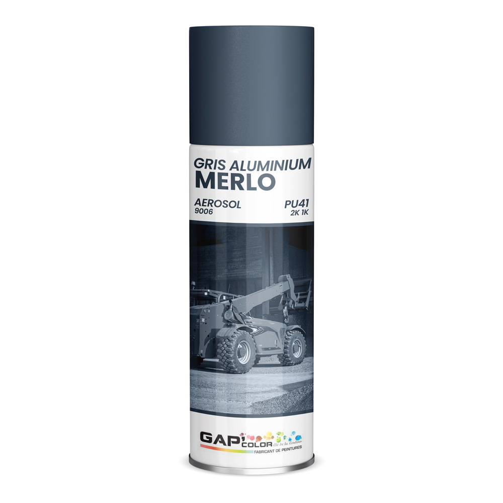 AEROSOL GRIS ALU MERLO 9006 400ML