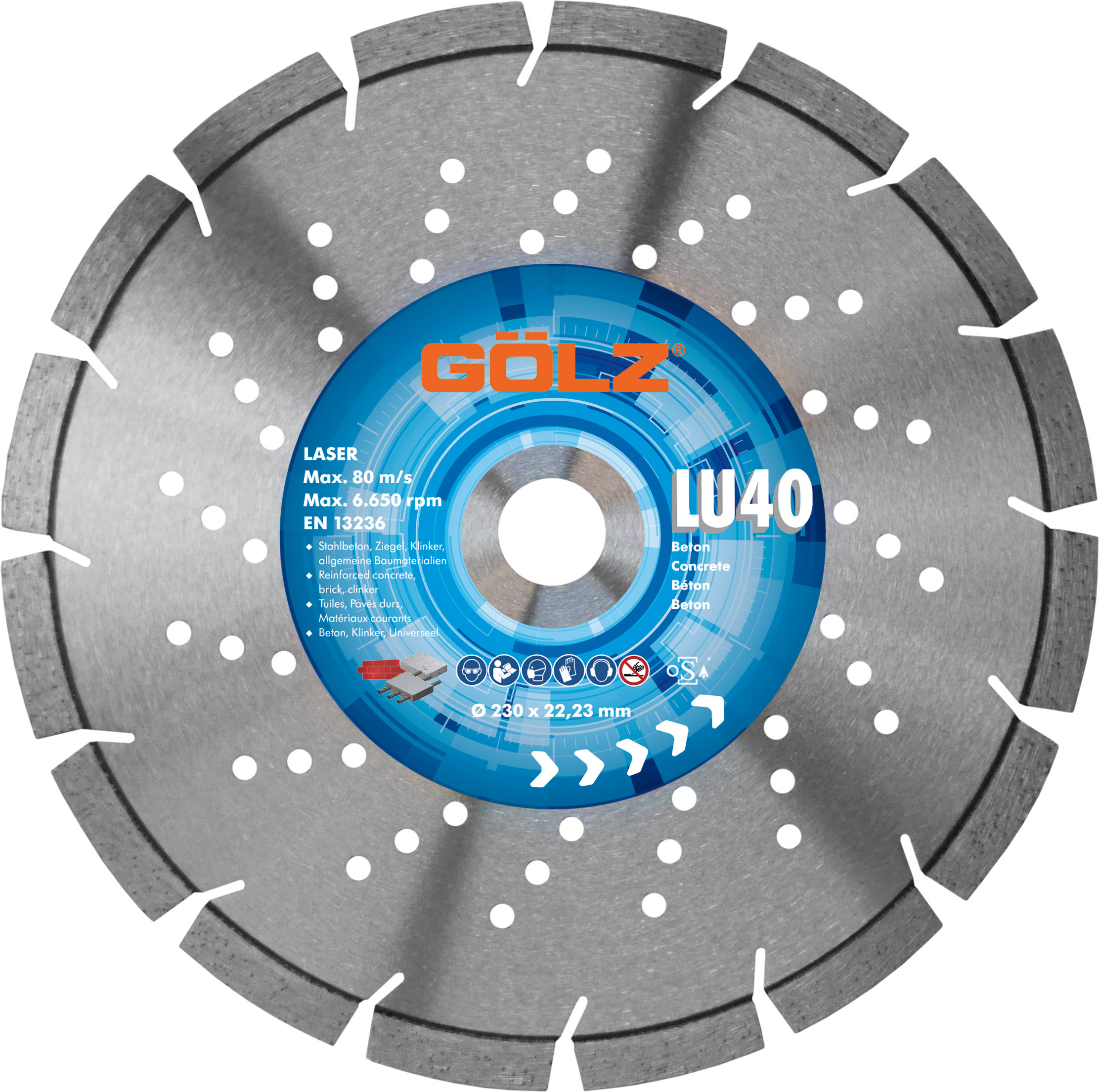 Disques LU-40 ø115 22,2 GOLZ - 4973640115