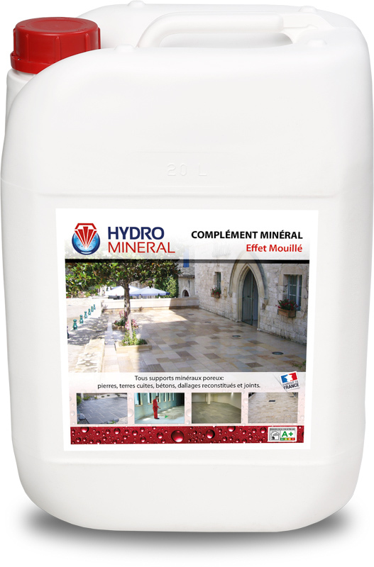 Bidon Complément minéral EFFET MOUILLE Hydrofuge Tous Supports 20 L HYDRO MINERAL - MOEM20