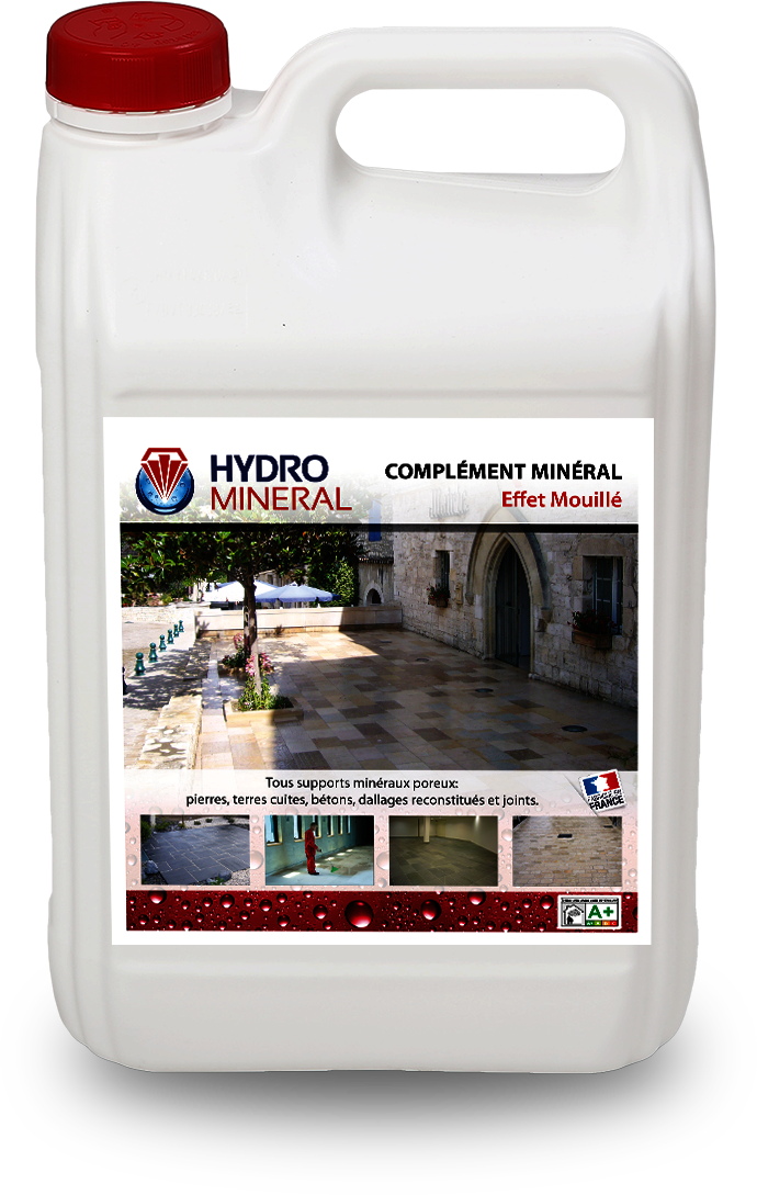Bidon Complément minéral EFFET MOUILLE Hydrofuge Tous Supports 5 L HYDRO MINERAL - MOEM5