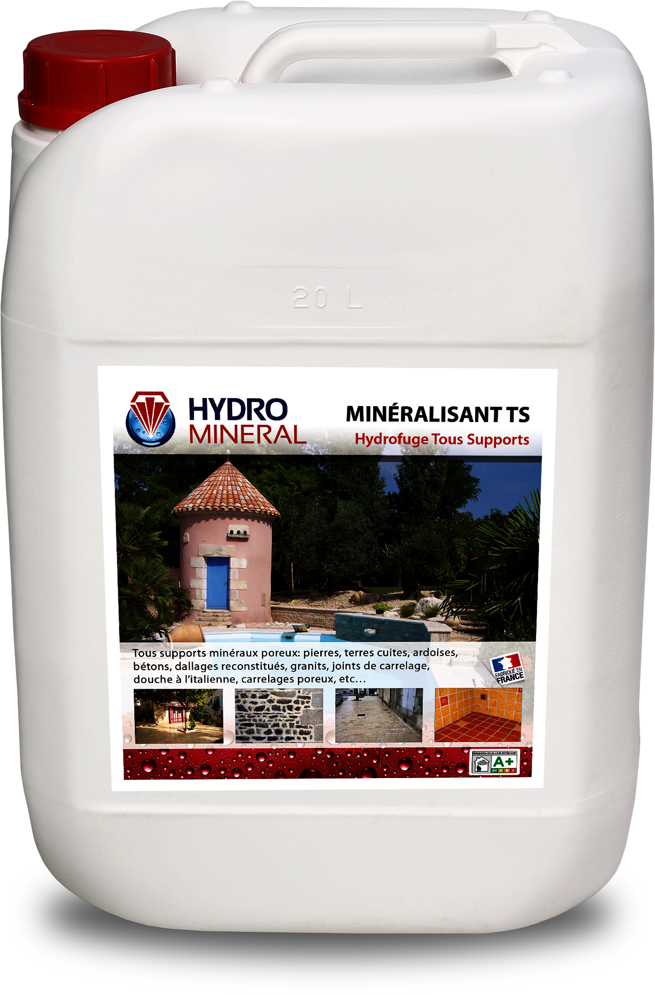 Bidon Minéralisant Hydrofuge Tous Supports 20 L HYDRO MINERAL - MTS20