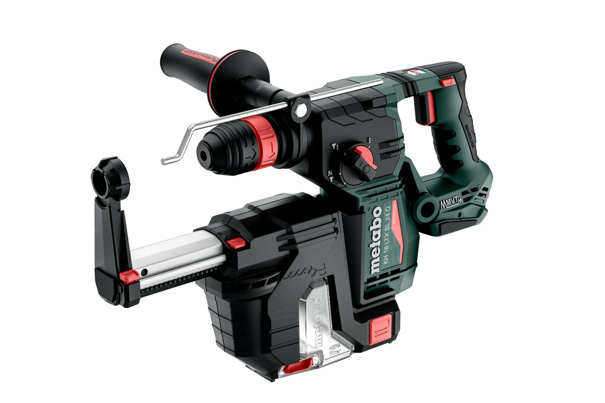 Marteau perforateur burineur 18 V KH 18 LTX 24 BL Quick + ISA 18 LTX 24 - METABO - 601714900