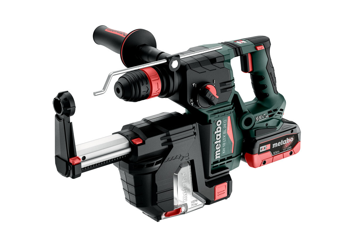 Marteau perforateur burineur 18 V KH 18 LTX 24 BL Quick + ISA 18 LTX 24 - METABO - 601714930