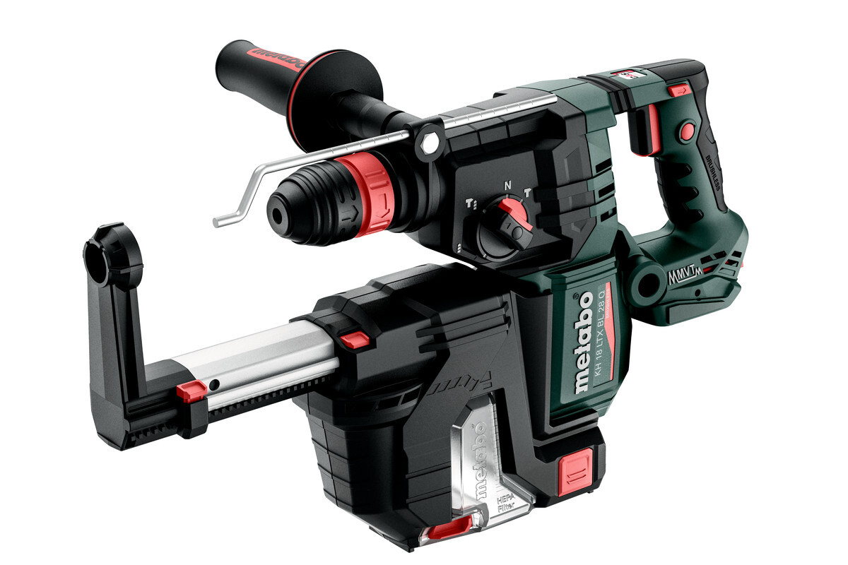 Marteau perforateur burineur 18 V KH 18 LTX 28 BL Quick + ISA 18 LTX 28  - METABO - 601715900