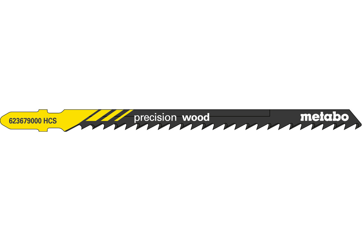 5 lames de scie sauteuse « precision wood » 104/ 4,0 mm - METABO - 623679000