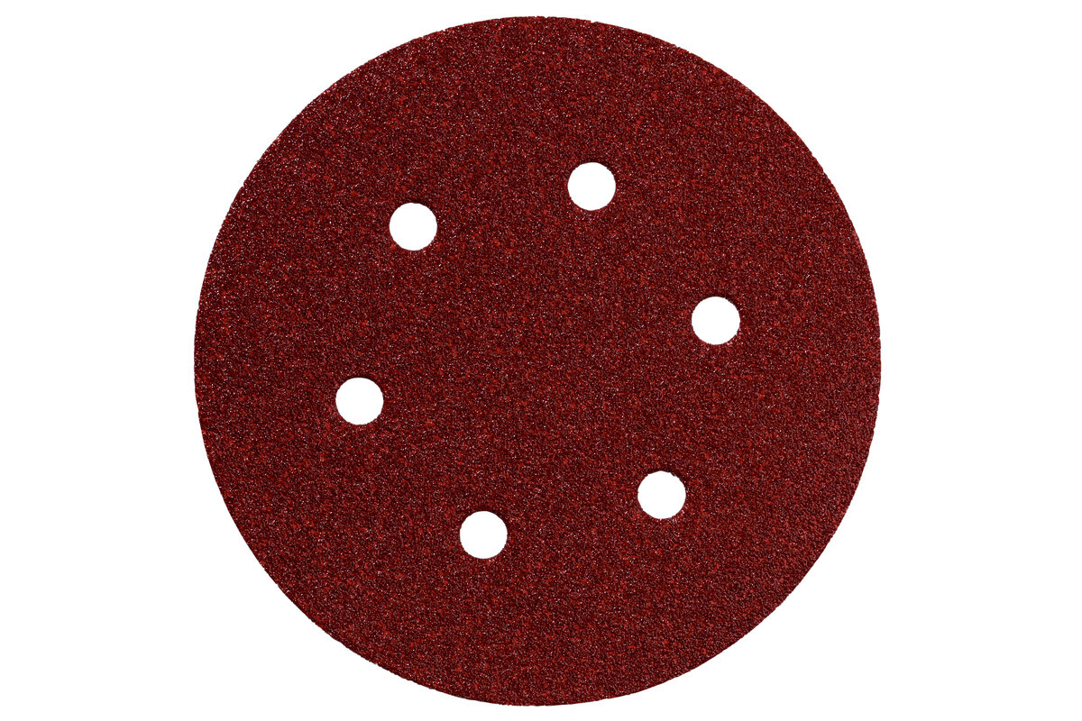 5 feuilles abrasives auto-agrippantes 150 mm, P 120, B+M, SXE - METABO - 624005000