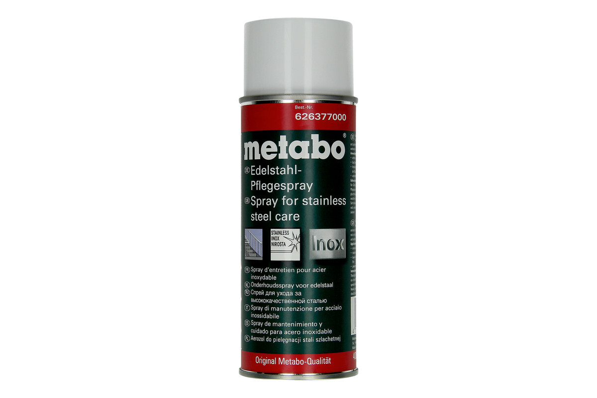 Spray d'entretien pour acier inoxydable 400 ml - METABO - 626377000