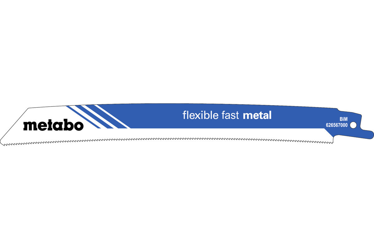 5 lames de scie sabre « flexible fast metal » 225 x 0,9 mm - METABO - 626567000