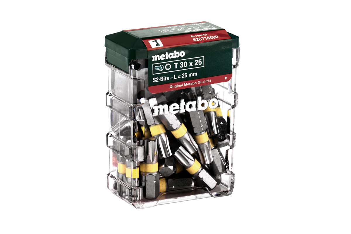 Coffret d'embouts T30, SP, 25 pièces - METABO - 626716000