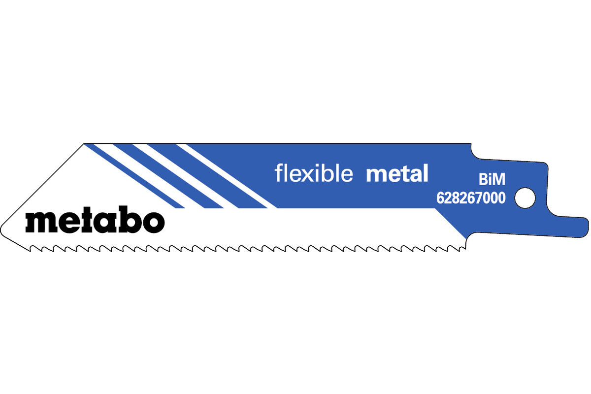 5 lames de scie sabre « flexible metal » 100 x 0,9 mm - METABO - 628267000