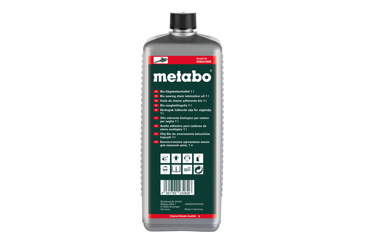 Huile de chaîne adhérente bio 1 l - METABO - 628441000