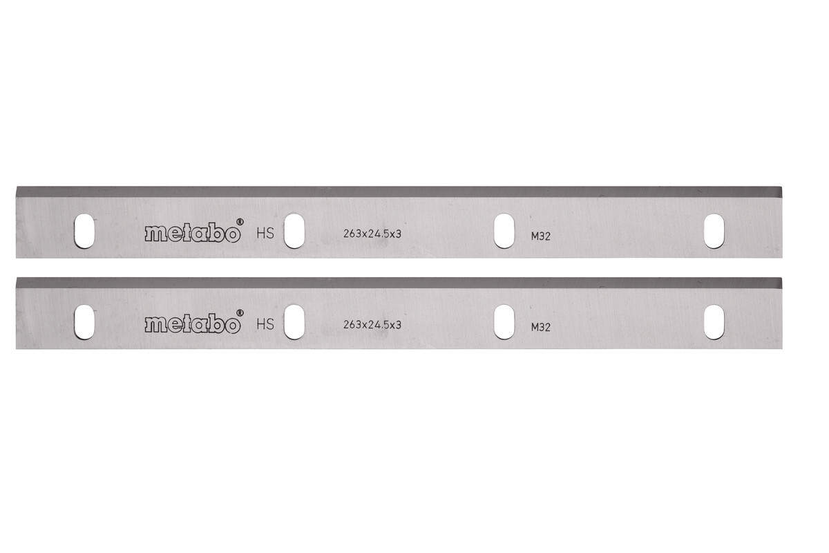 2 lames de rabot HSS 260 mm ADH 260 - METABO - 630467000