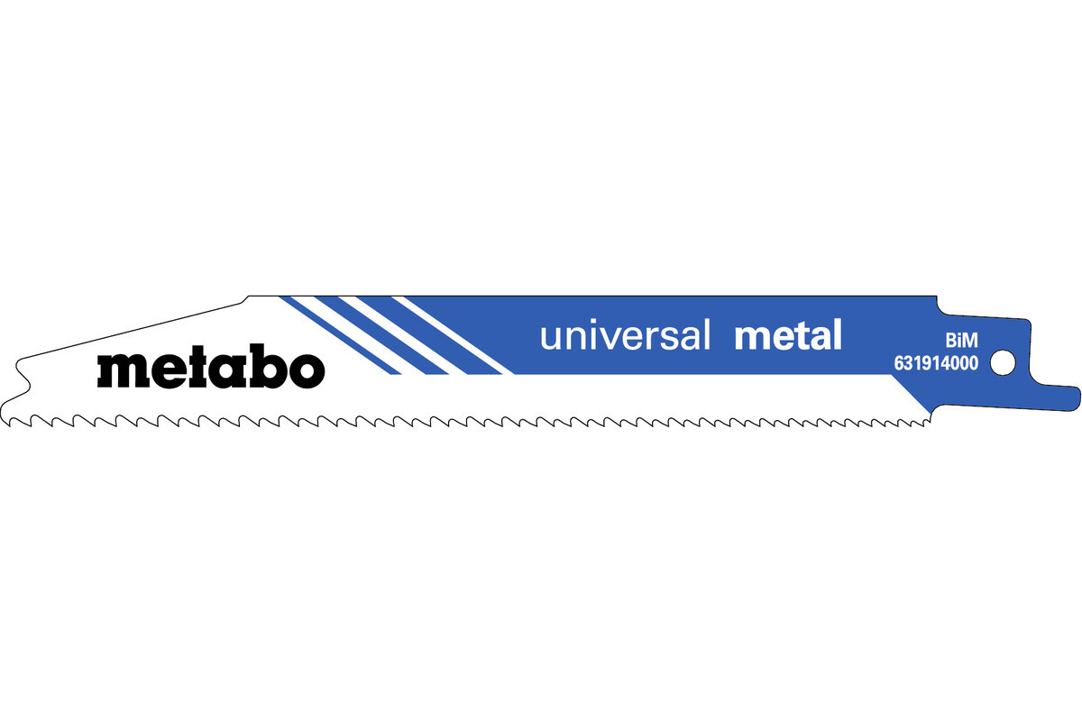 5 lames de scie sabre « universal metal » 150 x 0,9 mm - METABO - 631914000