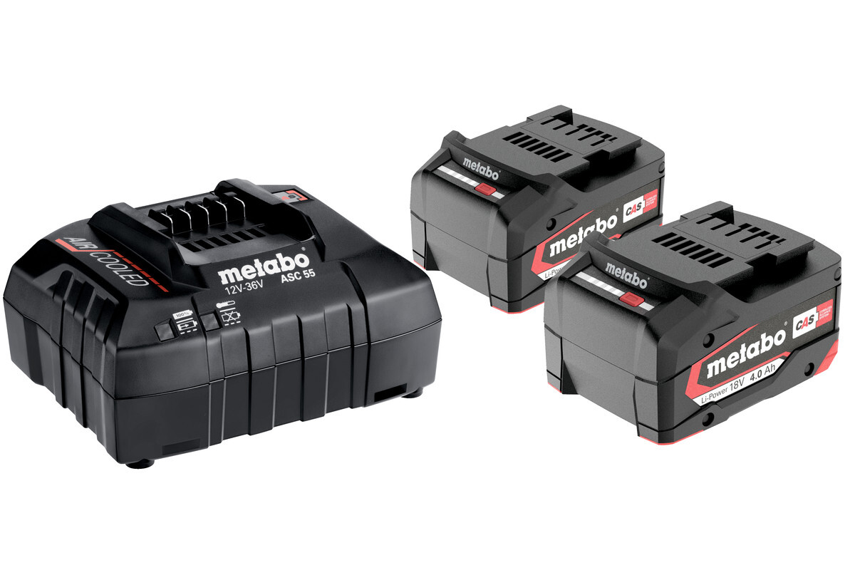 Set de base 2 x 4,0 Ah LiPOWER - METABO - 685050000