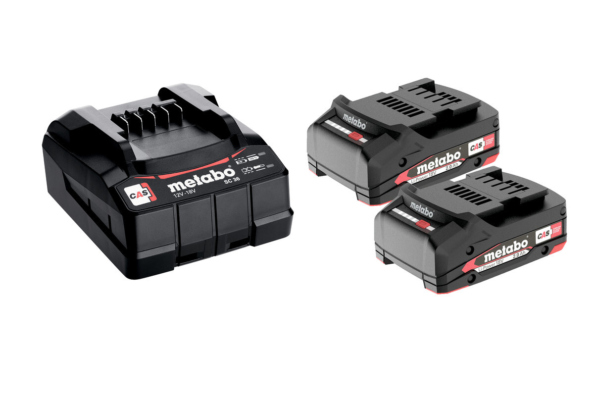 Set de base 2 x 2.0 Ah LiPOWER - METABO - 685161000