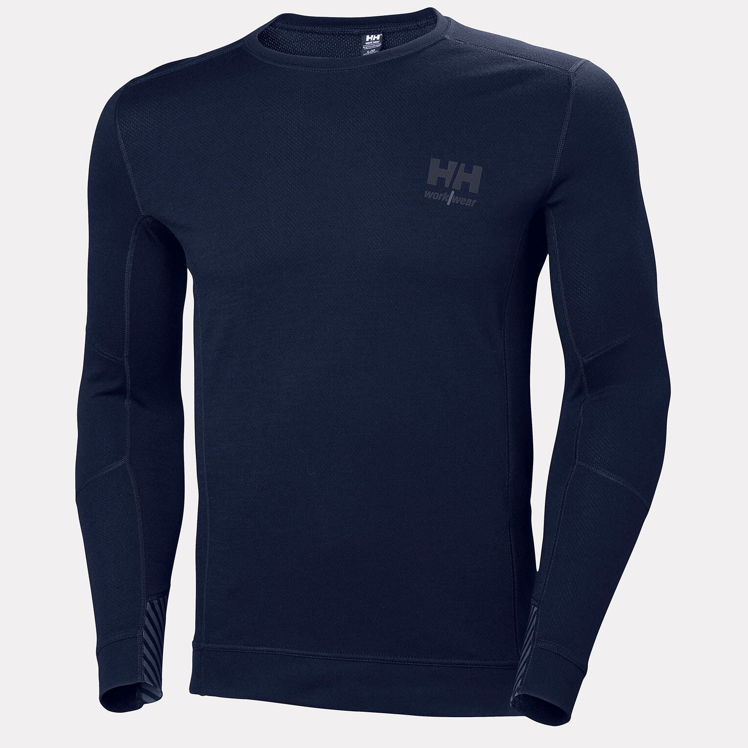 T-shirt à col rond HH LIFA Merino marine - HELLY HANSEN - 75106_590