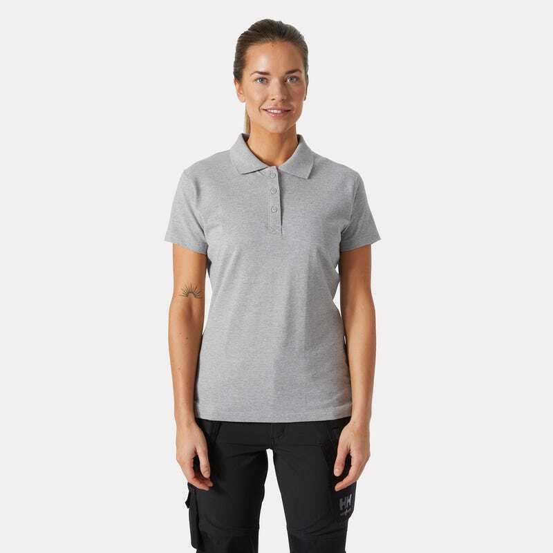 Polo femme W Classic gris mélangé - HELLY HANSEN - 79168_930