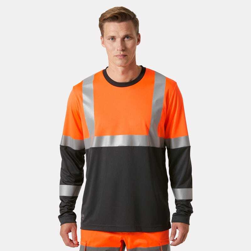 T-shirt manches longues ADDVIS CL1 orange/ébène - HELLY HANSEN - 79255_269