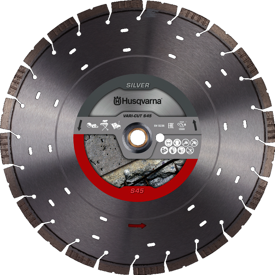 Disque diamant HUSQVARNA VARI-CUT S45 POUR BETON ET BRIQUES - 5349721100