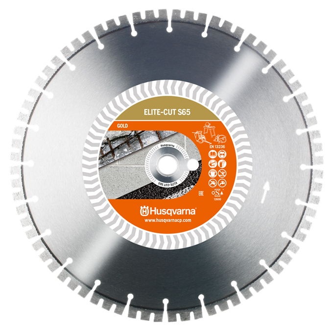 DISQUE DIAMANT HUSQVARNA ELITE CUT S65 Ø 300 AL 25,4/20 - 579811910