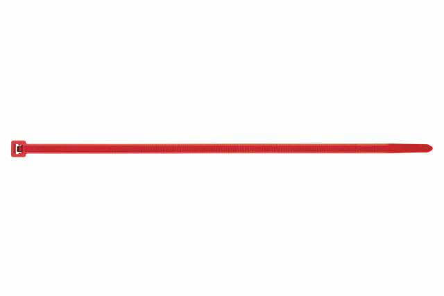 Boite de 100-Collier nylon cranté rouge Filetage M Diam. mm L 200 mm INDEX-BC36200RO