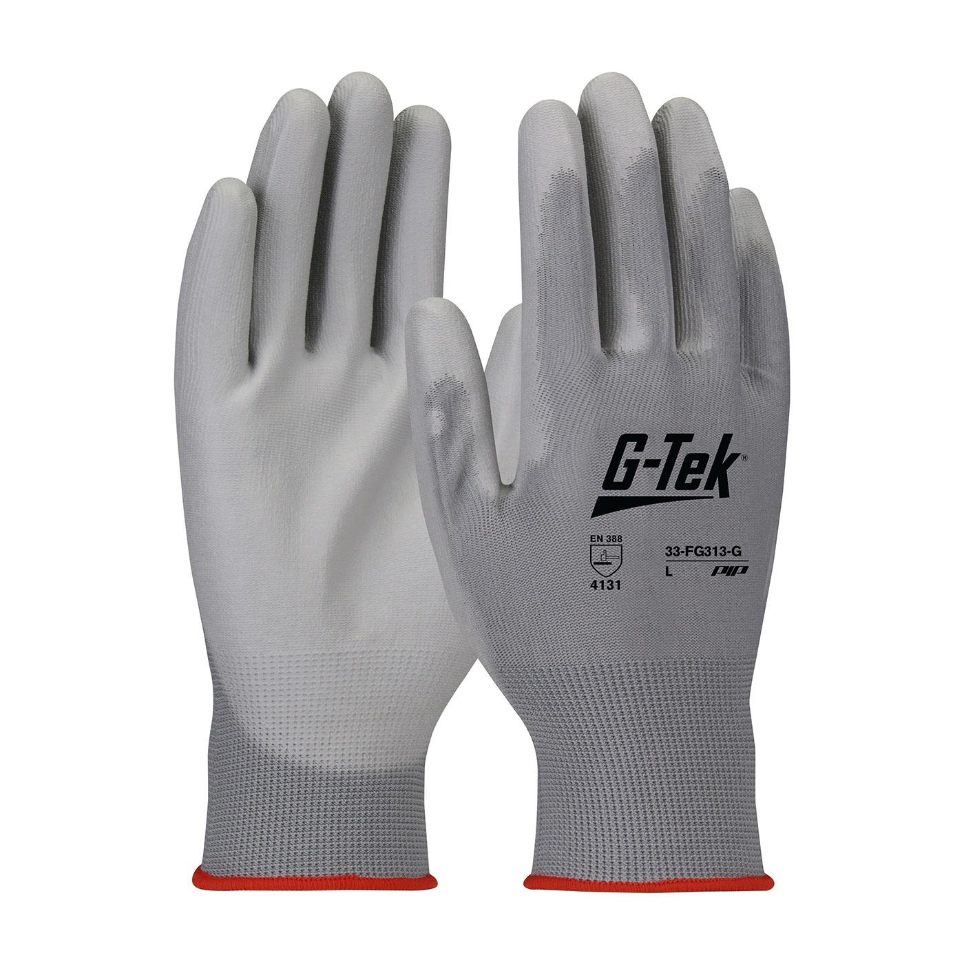 Gants doublure polyester enduction polyurethane gris - G-TEK - 33-FG313/G-BP