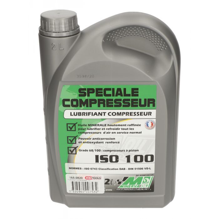 Lubrifiant ISO 100 pour compresseur, 2 L KSTOOLS - 1650820