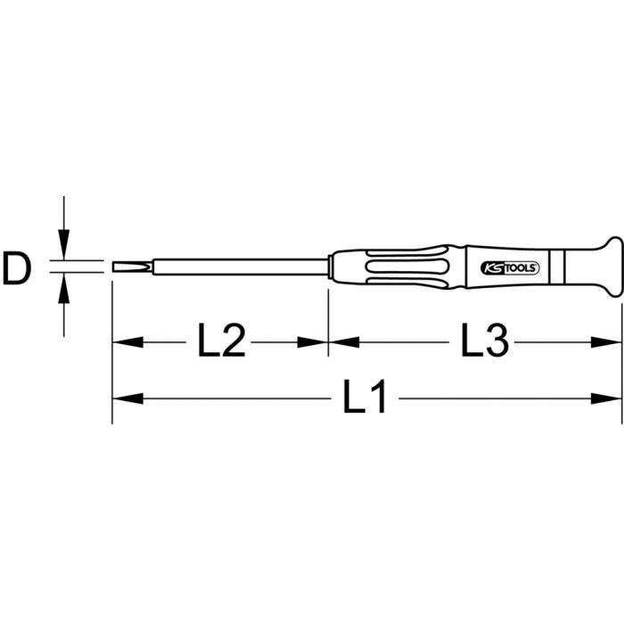 Tournevis électronique Fente, 3,5 mm KSTOOLS - 5006143