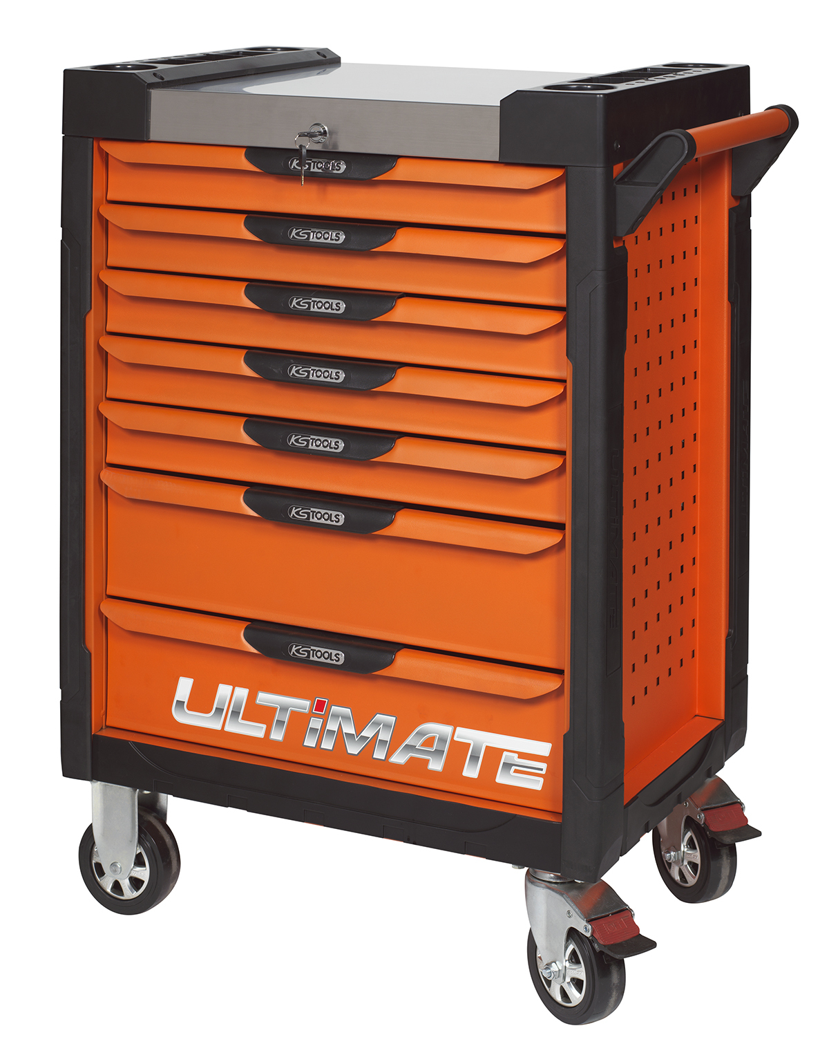 Servante ULTIMATE orange, 7 tiroirs KS TOOLS - 819.0007