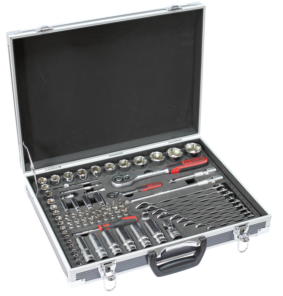 Coffret de douilles et accessoires ULTIMATE® 1/4'' - 1/2'', 83 pièces KS TOOLS - 922.0683