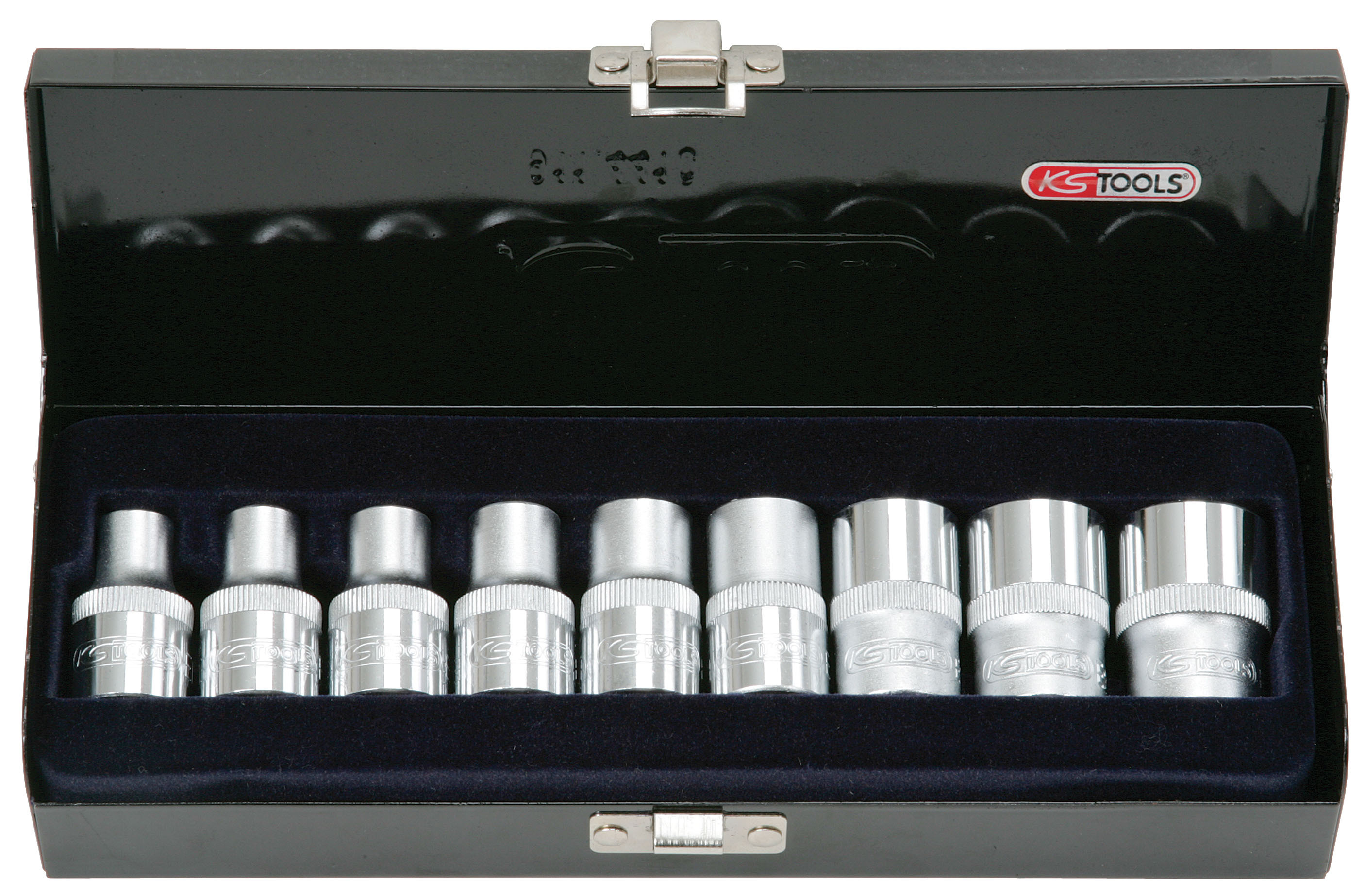 Coffret de 9 douilles TORX®, L.38 mm - 1/2'' - E10 à E24 KS TOOLS - 922.1369