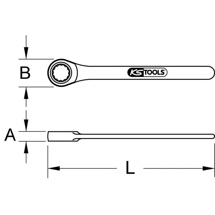 Clé à œil INOX, 56 mm KSTOOLS - 9641056