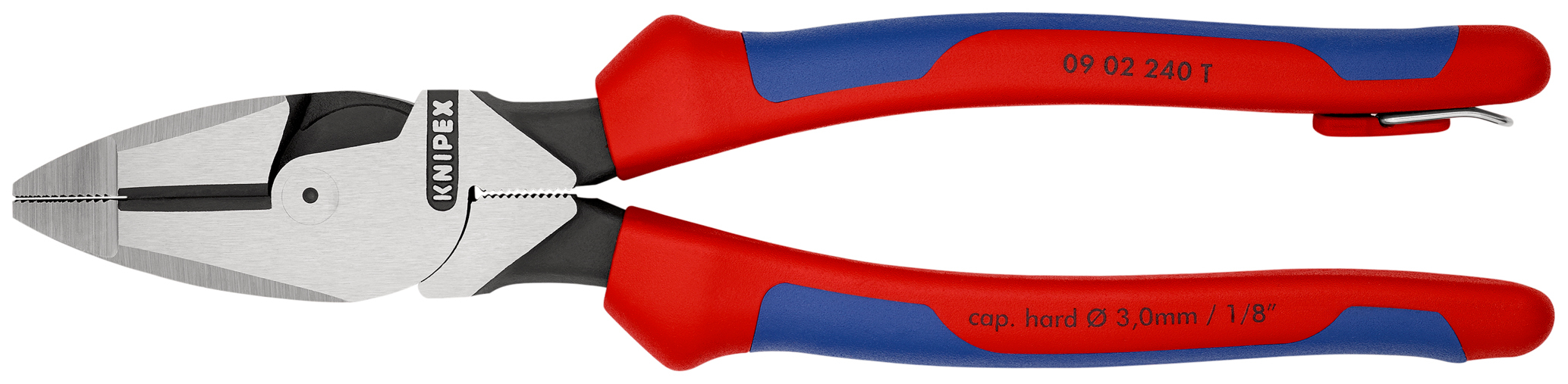 Pince univers. lineman 240mm antichute KNIPEX - 09 02 240 T