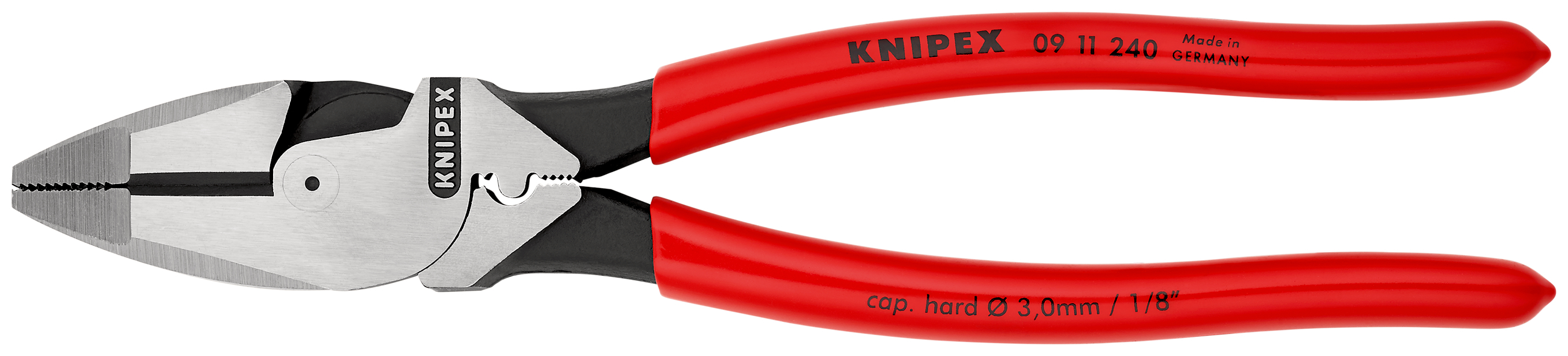 Pince univ lineman 240mm + sertissage sb KNIPEX - 09 11 240 SB