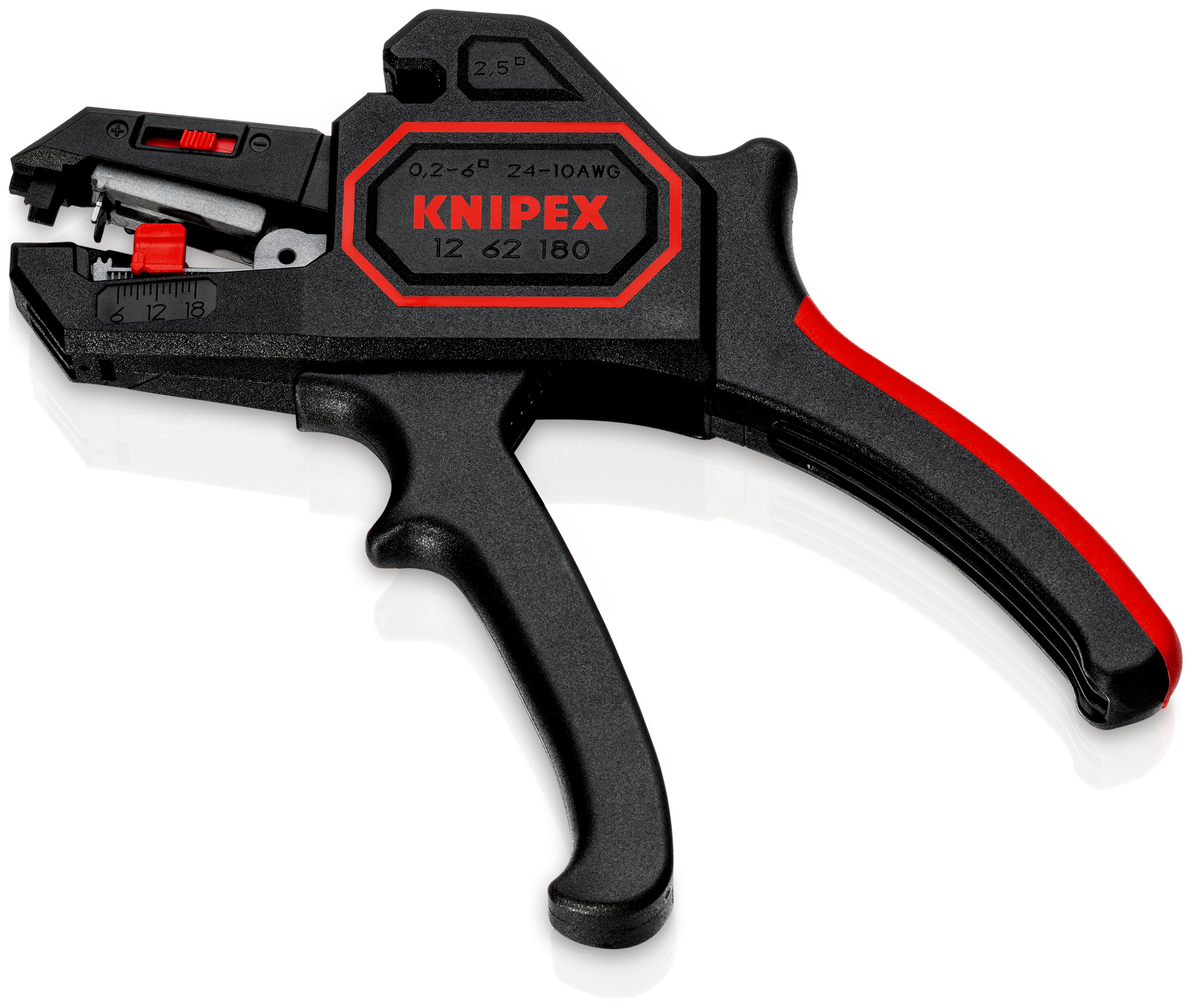 Pince a denuder automatique a reglage KNIPEX - 12 62 180 SB