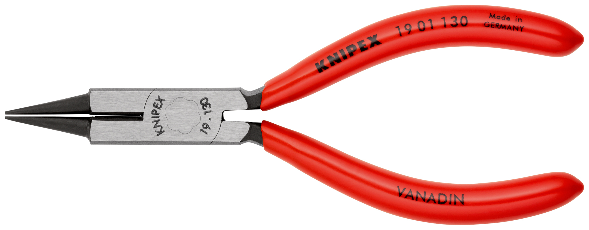 Pince a becs ronds 130mm avec tranchant KNIPEX - 19 01 130