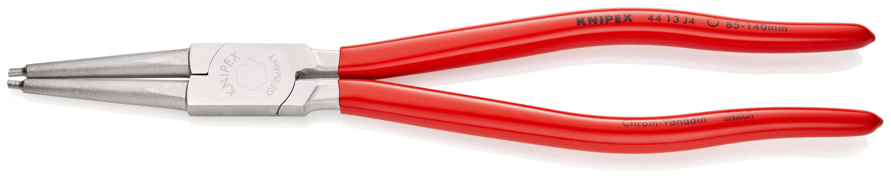 Pince pour circlips intérieurs de 85 à 140mm - 320mm - Gainage PVC - Chromée KNIPEX - 4413J4