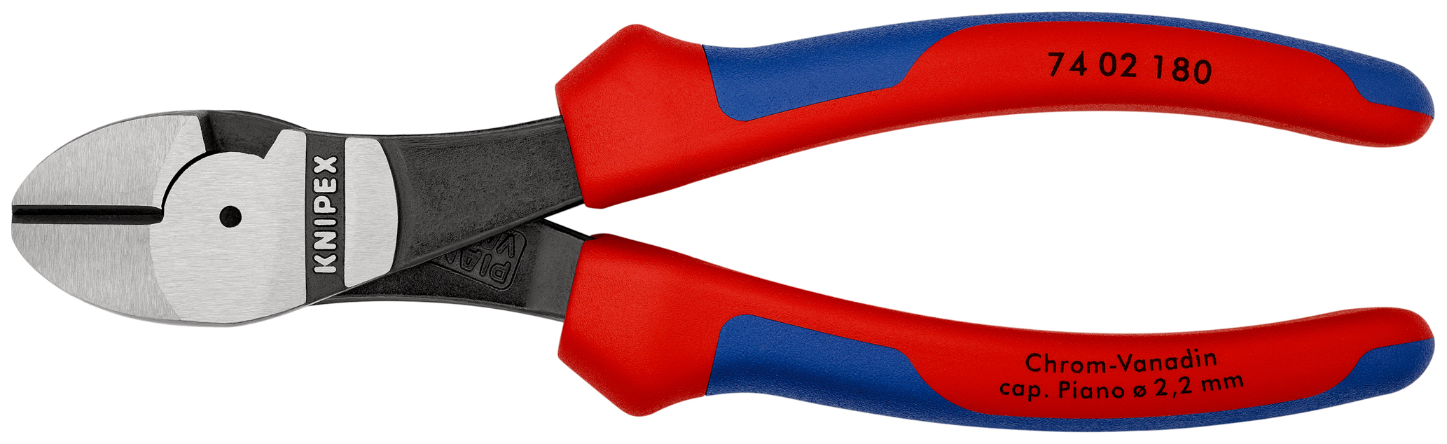 Pince coupante acier Ø 3,8 mm forte démultiplication KNIPEX - 74 02 180