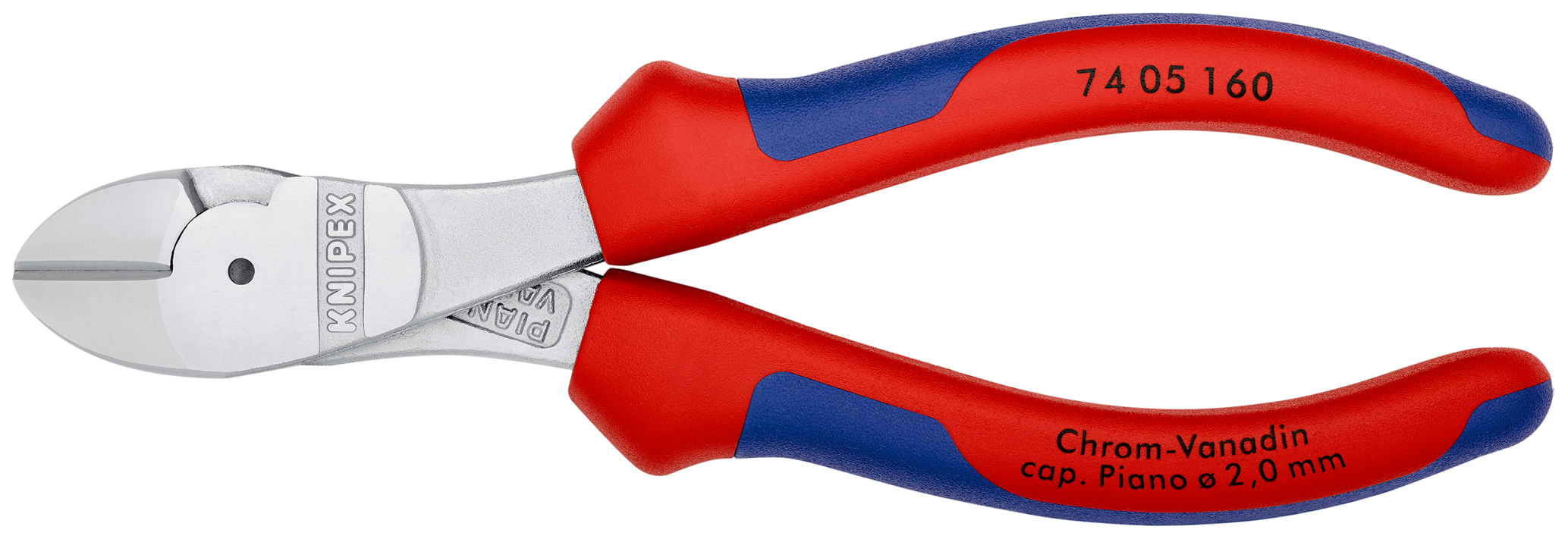 Pce cpte cote fte demult. 160mm chrome KNIPEX - 74 05 160