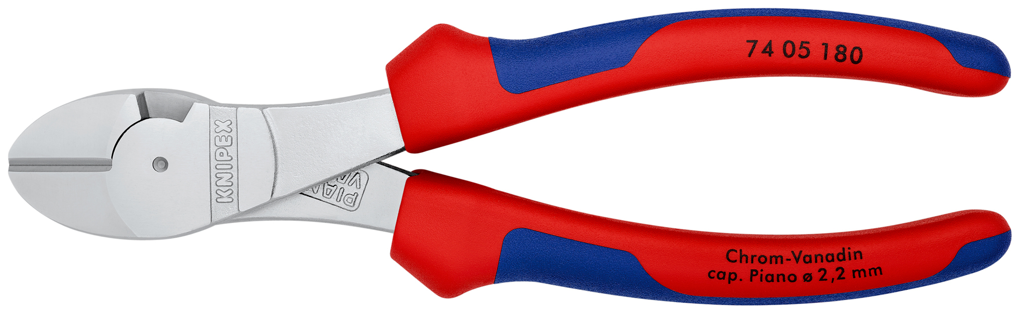 Pce cpte cote fte demult. 180mm chrome KNIPEX - 74 05 180