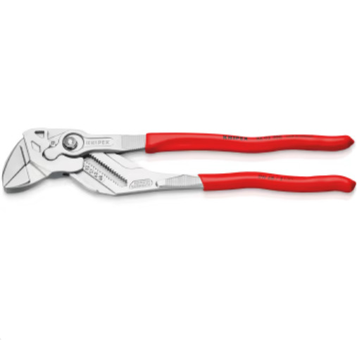 Pince cle 300mm chromée, gainées en plastique KNIPEX - 8603300SB