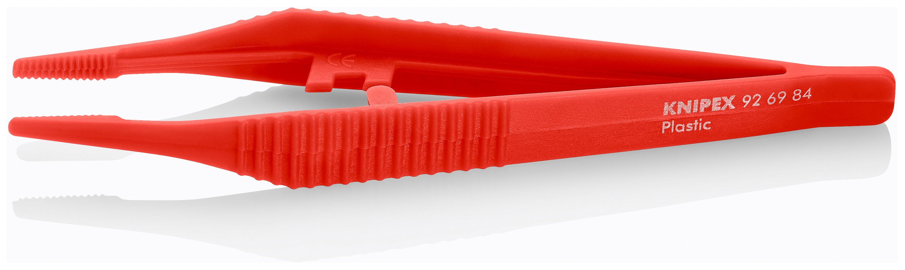 Brucelle de précision 130mm droite - Bouts carrés émoussés - Plastique robuste KNIPEX - 926984