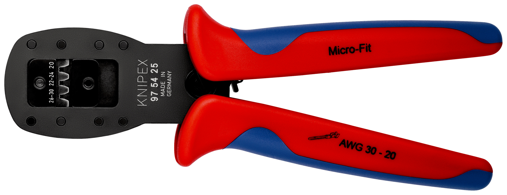 Pinces sertir micro-fit™ sertiss. parall KNIPEX - 97 54 25