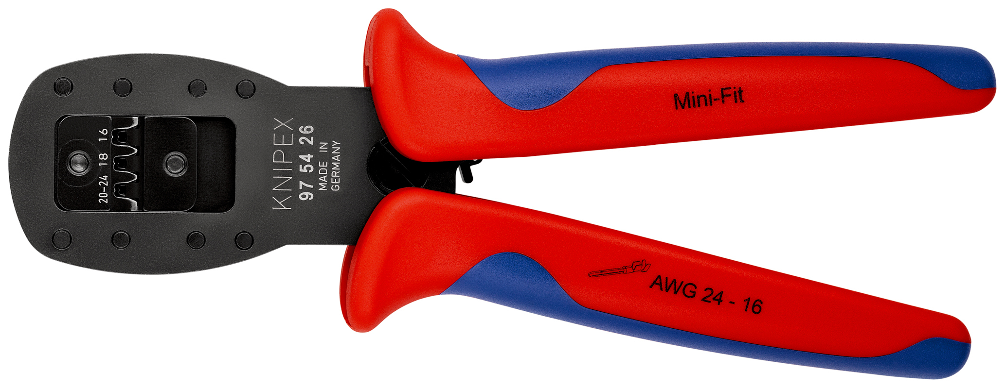 Pinces sertir mini-fit® sertiss. parall KNIPEX - 97 54 26