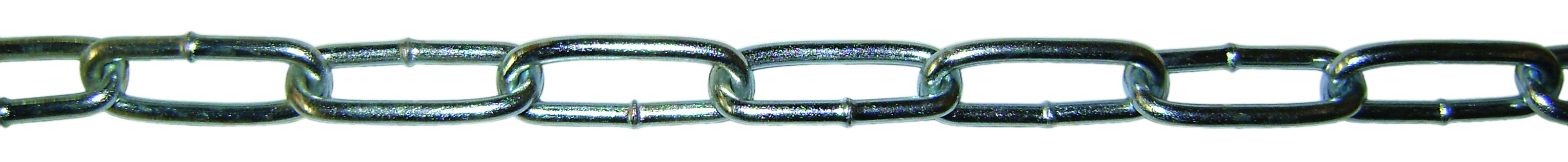 Chaîne droite zinguée din-763 d.2,5 mm (24x5) liasse de 25 m LEVAC - 2042A