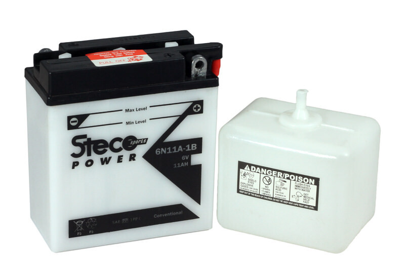 Batterie 6v (10h) 11ah a 121x60x131 stecopower - 6n11a-1b