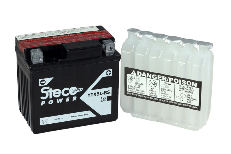 Batterie 12v (10h) 4ah 70a 112x70x104 stecopower - ytx5l-bs