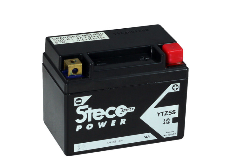 Batterie 12v (10h) 4ah 55a 113x70x85 gamme batterie sla stecopower - ytz5s