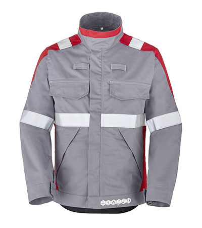 BLOUSON ATEX KOLOR 320 XP CAPURATA GRIS ACIER / ROUGE EMPIRE CEPOVETT - 22-9D80-3004-882